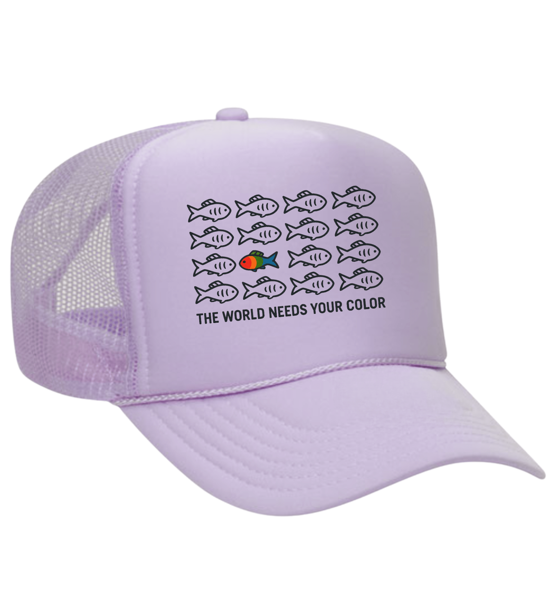 The World Needs Your Color Trucker Hat | Pride Socks |