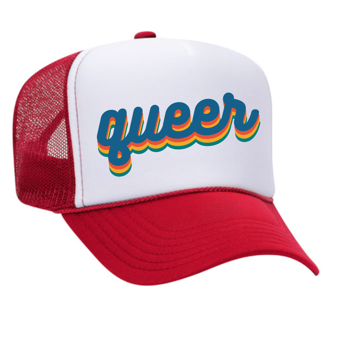 Custom Queer Trucker Hat | Pride Snapback Hat | Pride Socks