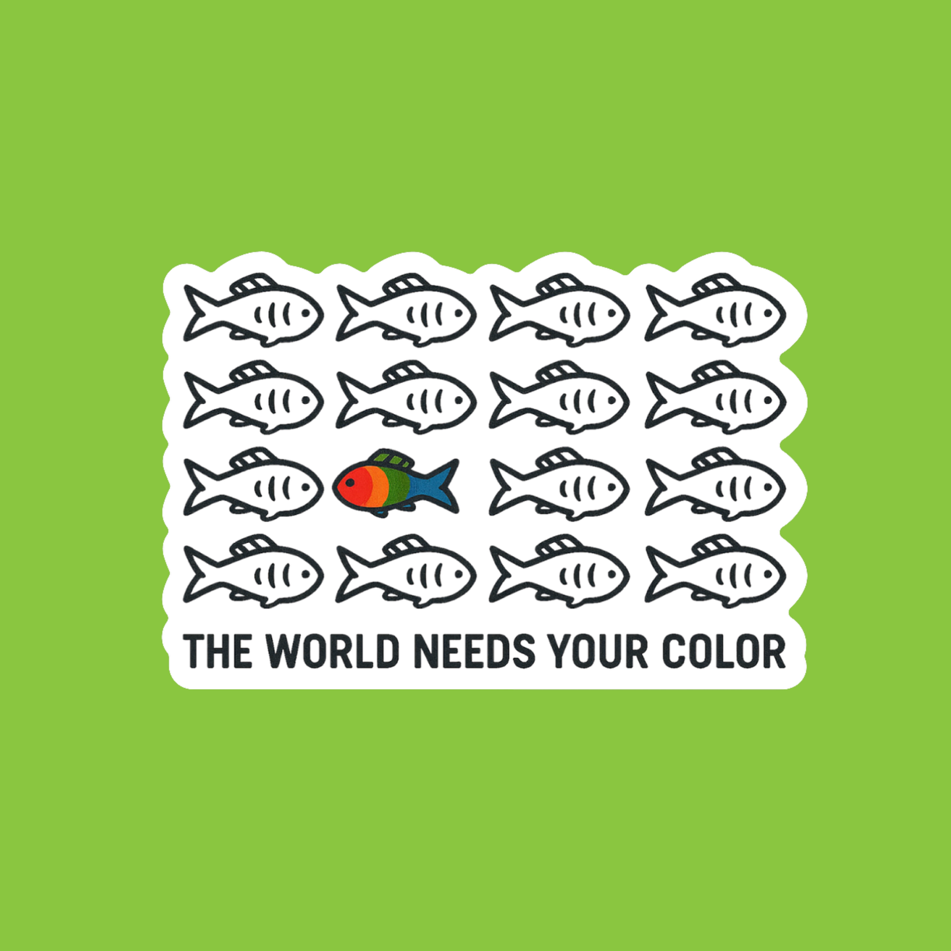 Be Your Color Sticker