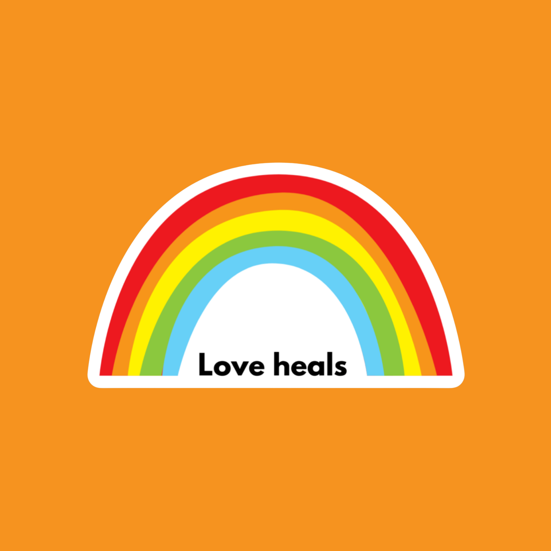 Love Heals Sticker