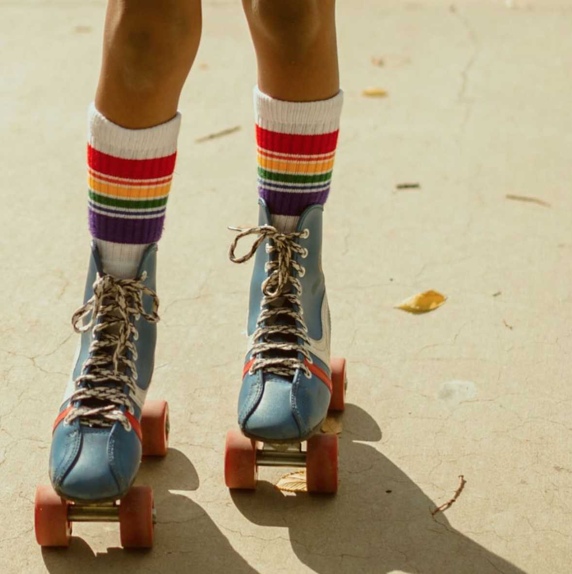Kids’ rainbow tube socks for playful style and bold expression