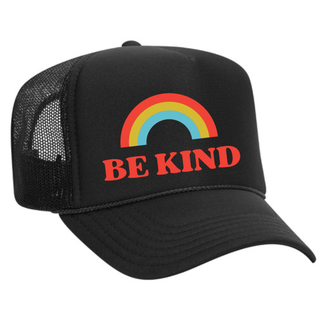 Custom Be Kind Trucker Hat by Pride Socks