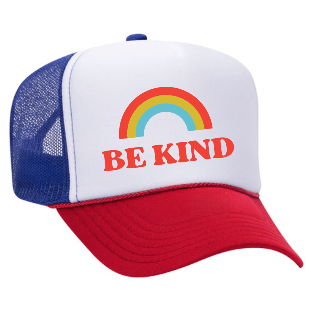 Custom Be Kind Trucker Hat by Pride Socks