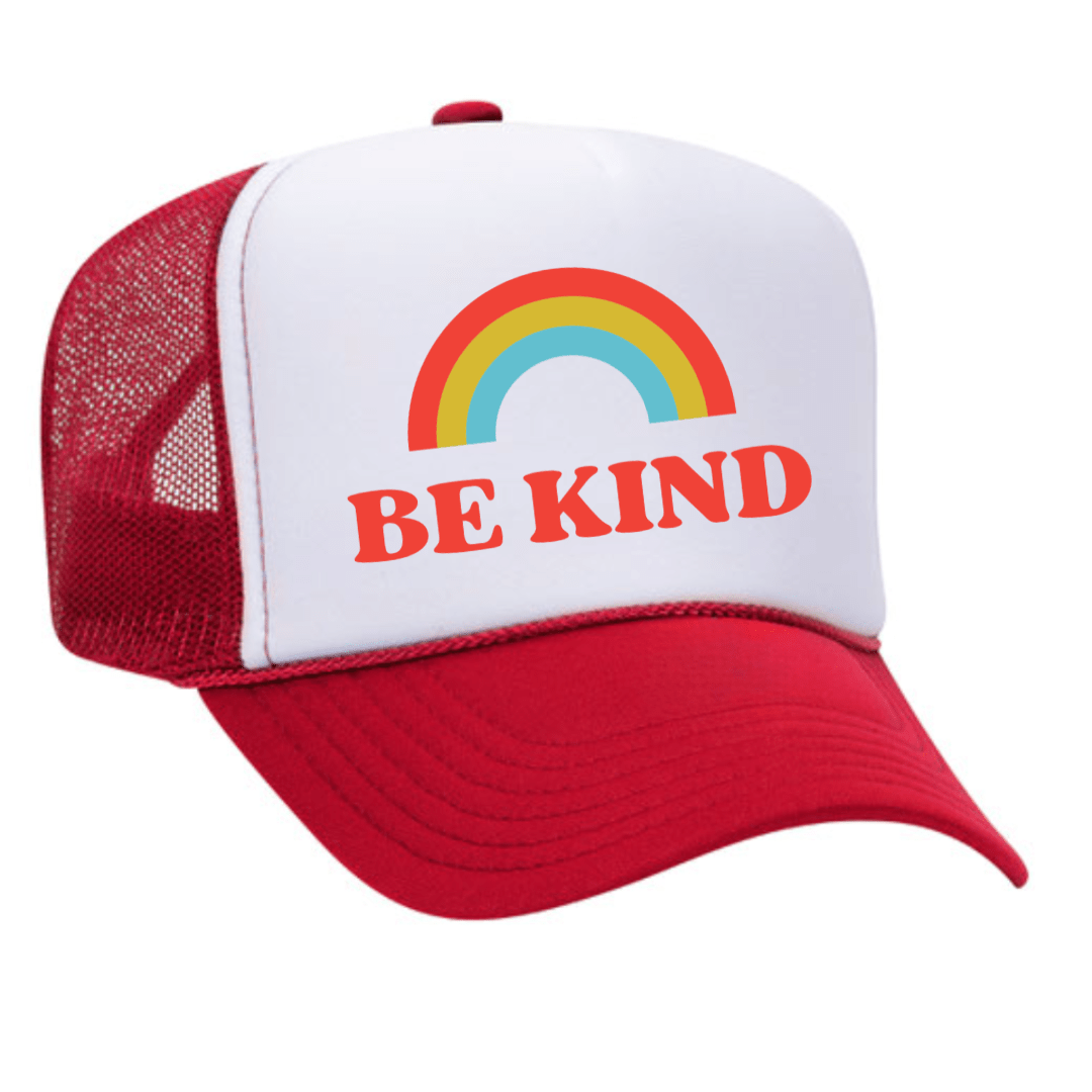 Custom Be Kind Trucker Hat by Pride Socks