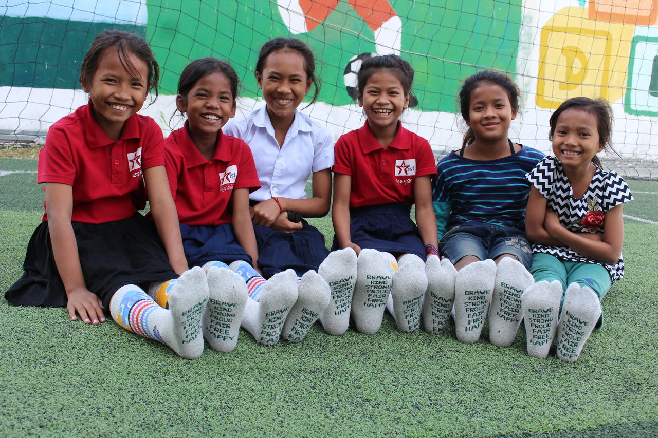 when you buy sky browns socks, we donate $5 on your behalf to ISF.