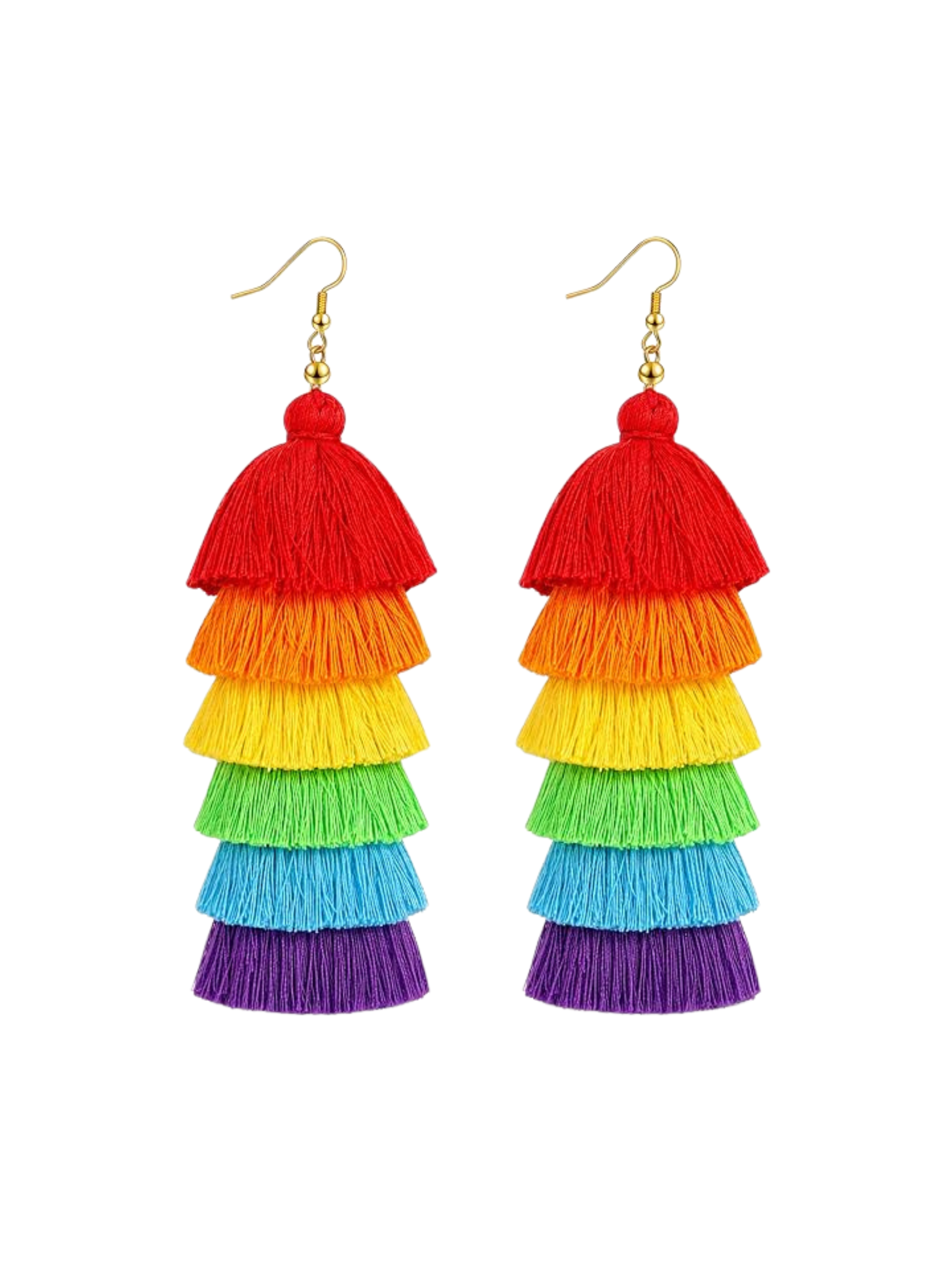 Celebrate Rainbow Tassel Earrings