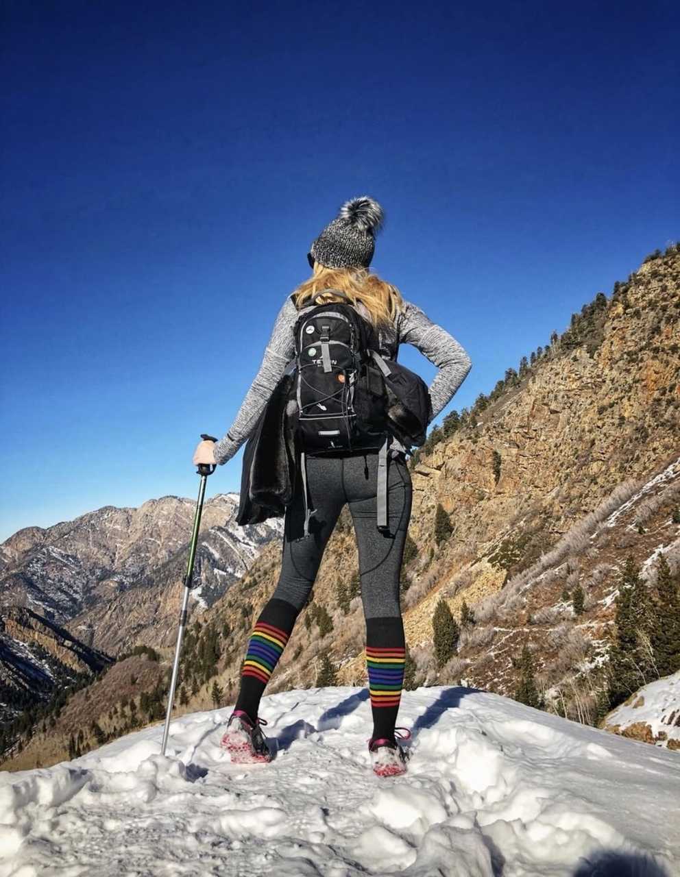 Bold pride compression socks for LGBTQ runners and performers