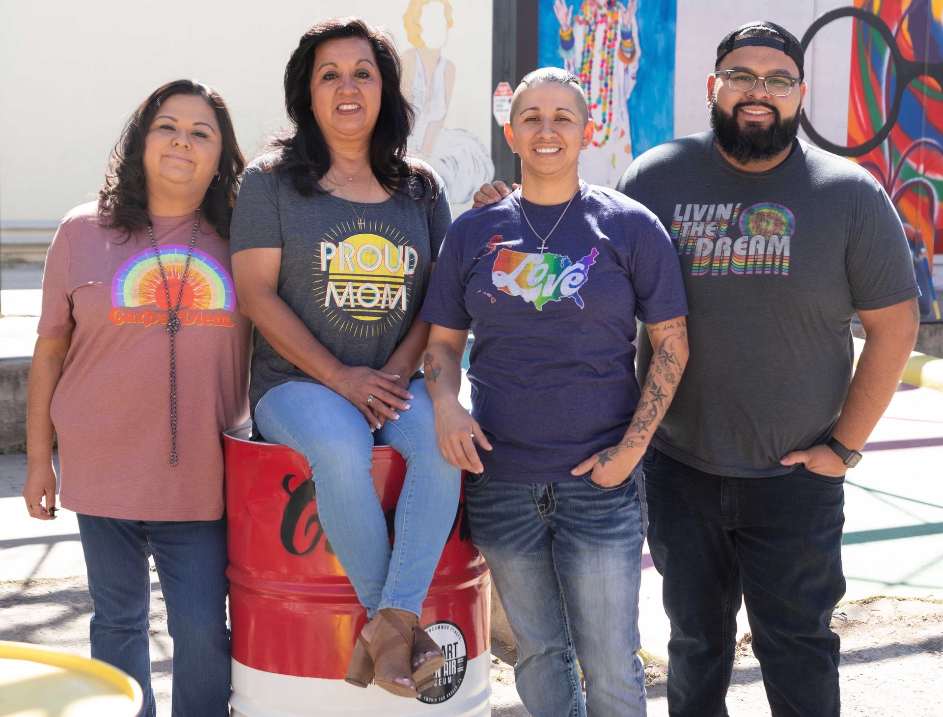 UNisex Vintage Love Heals rainbow shirt symbolizing healing, pride, and belonging Heals