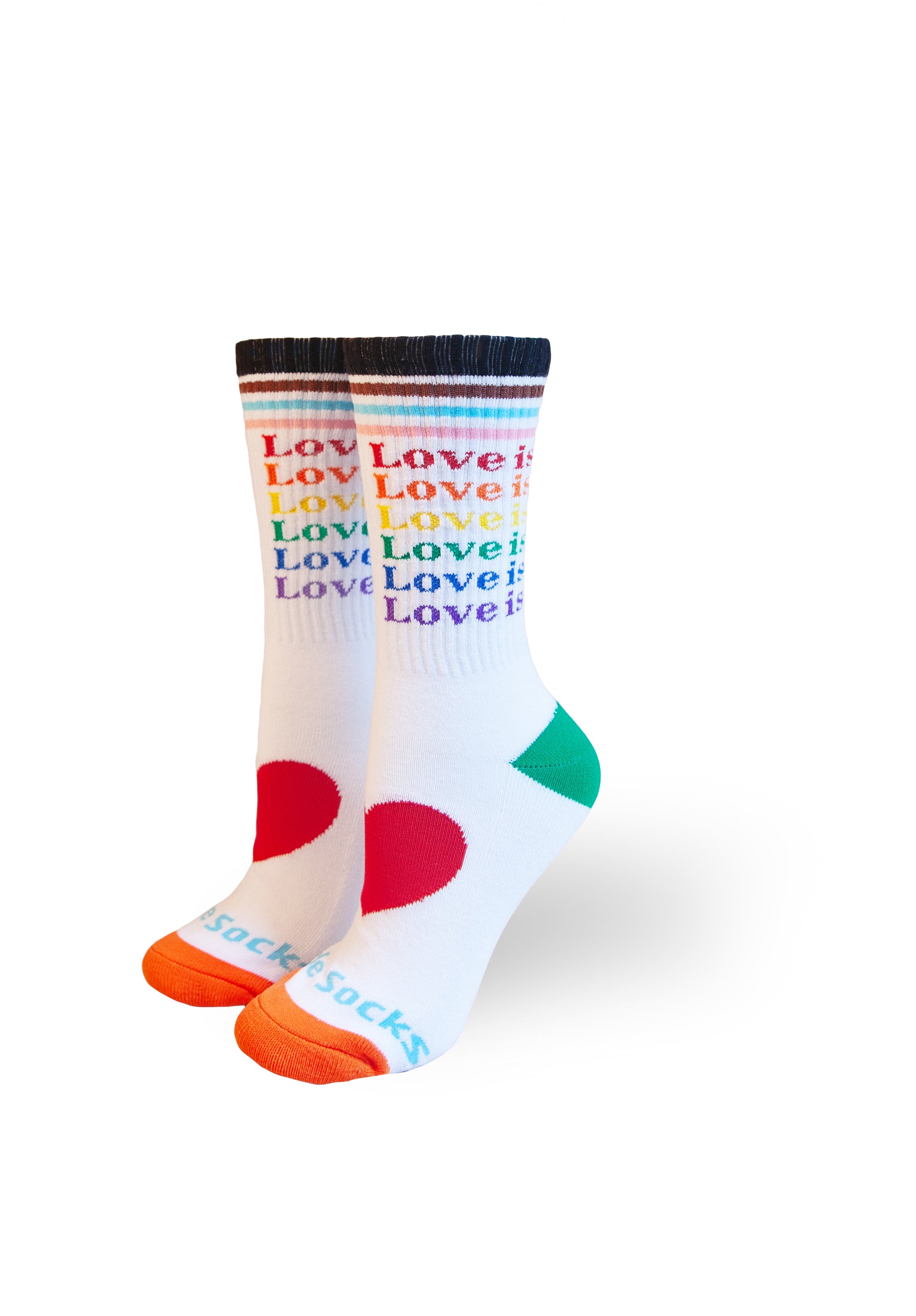 how your love with your love is love is love pride socks!