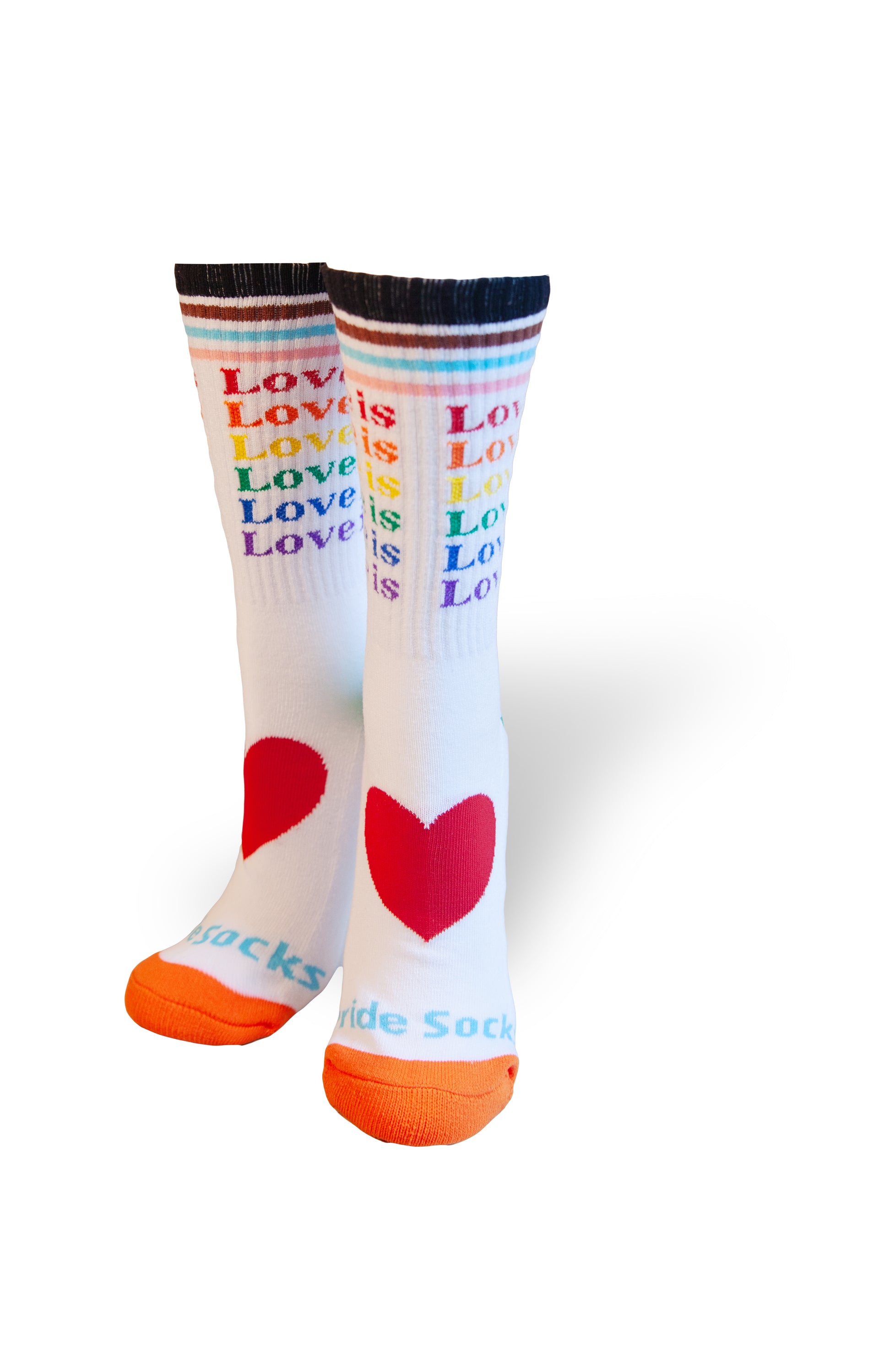 how your love with your love is love is love pride socks!