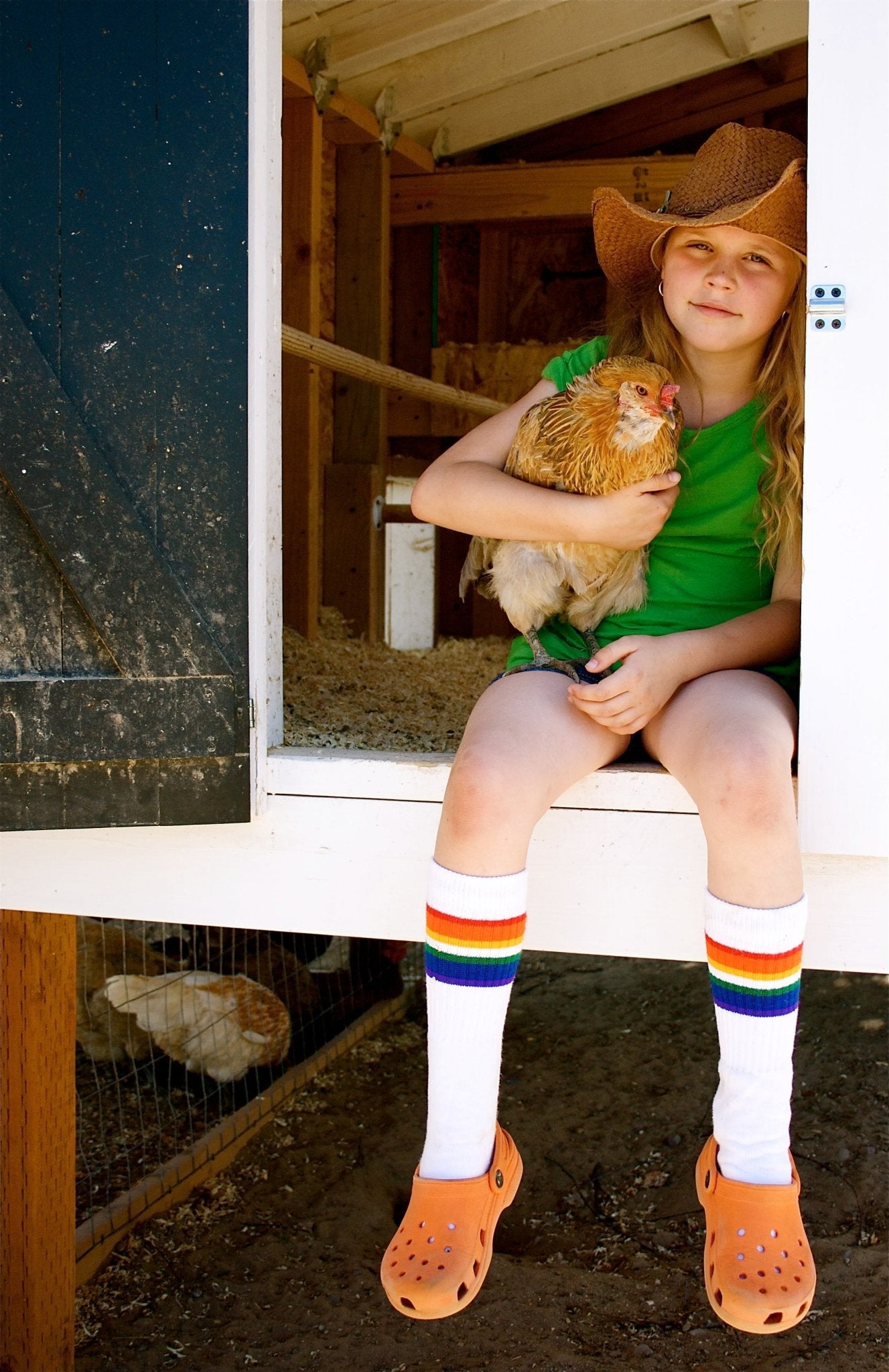 Rainbow kids sock bundle with colorful striped designs