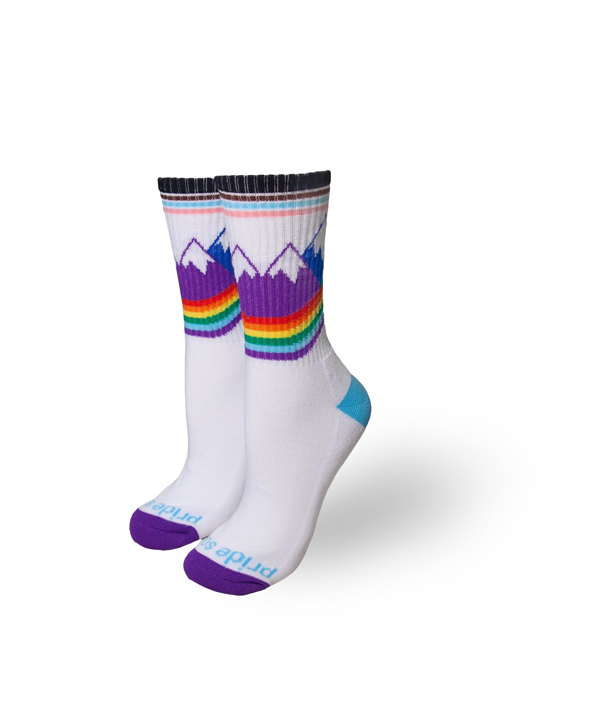 All inclusive Unity Summit Pride Socks.  We all belong in the outdoors!