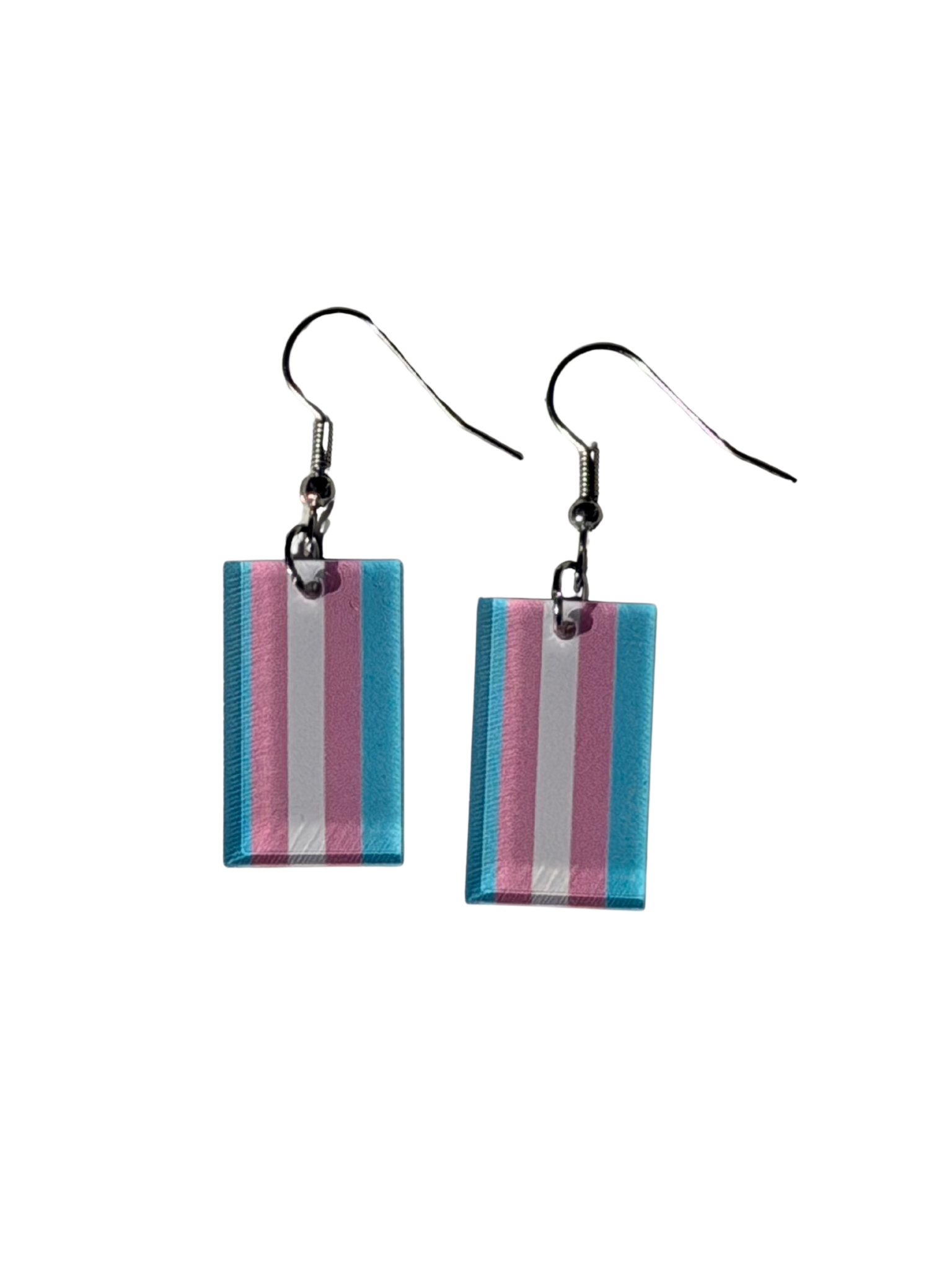 Resilient Trans Pride Acrylic Earrings