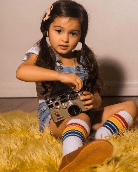 Colorful baby tube socks bundle with six pairs