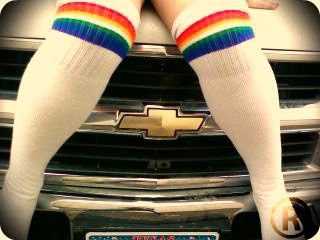 Classic Chevy and some love pride socks
