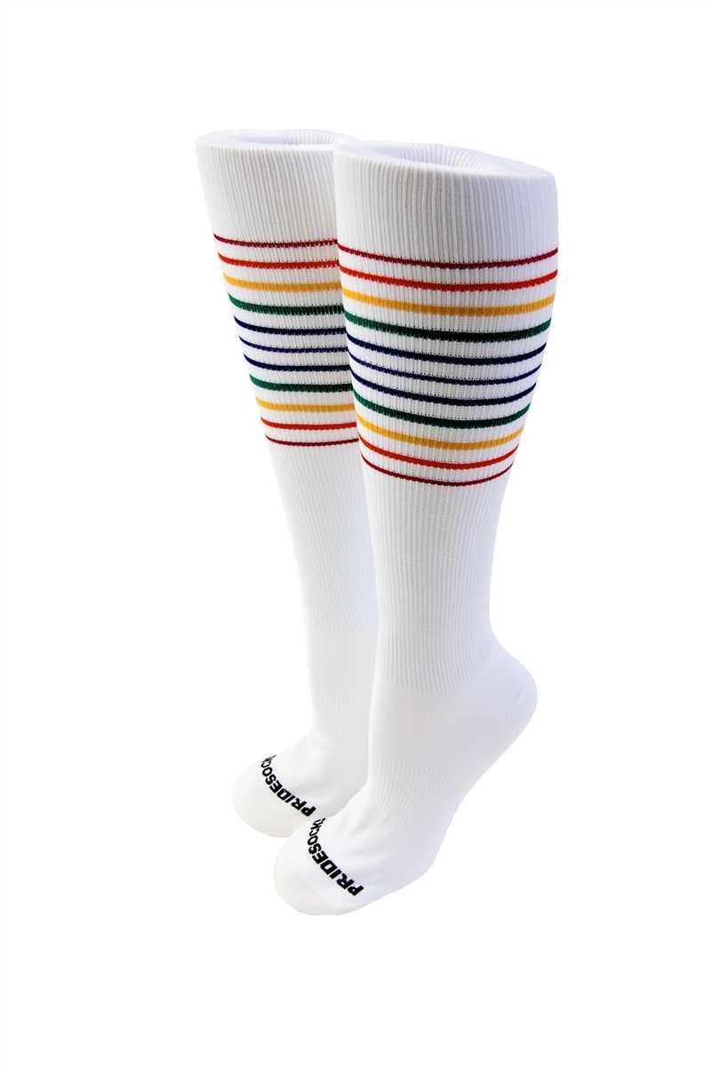 Compression socks from Pride Socks blending performance, comfort, and identity