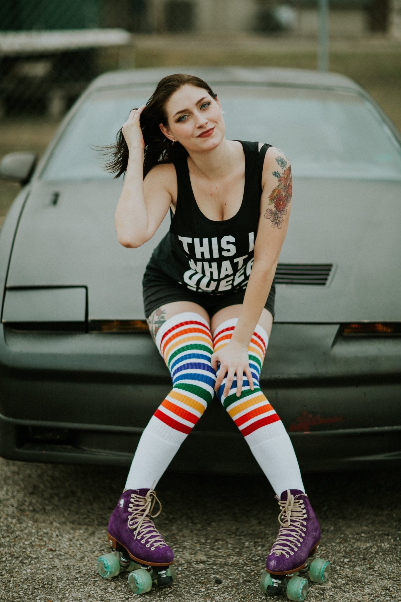 Freedom - Thigh High Tube Socks by Pride Socks