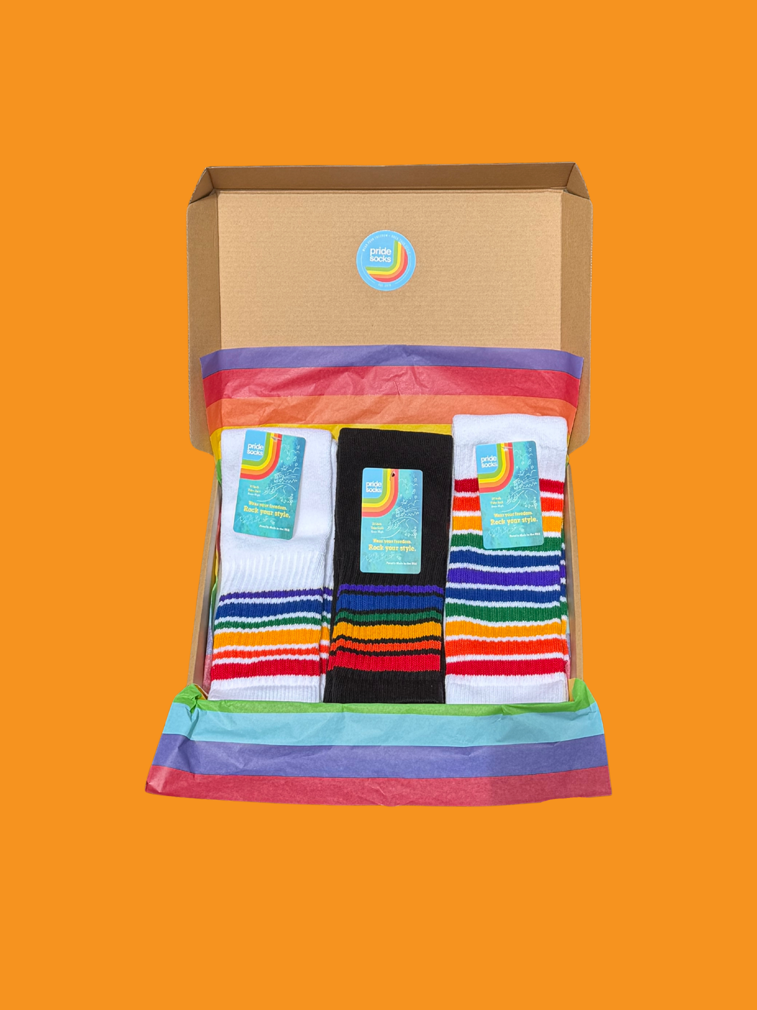 coming-out pride socks gift set