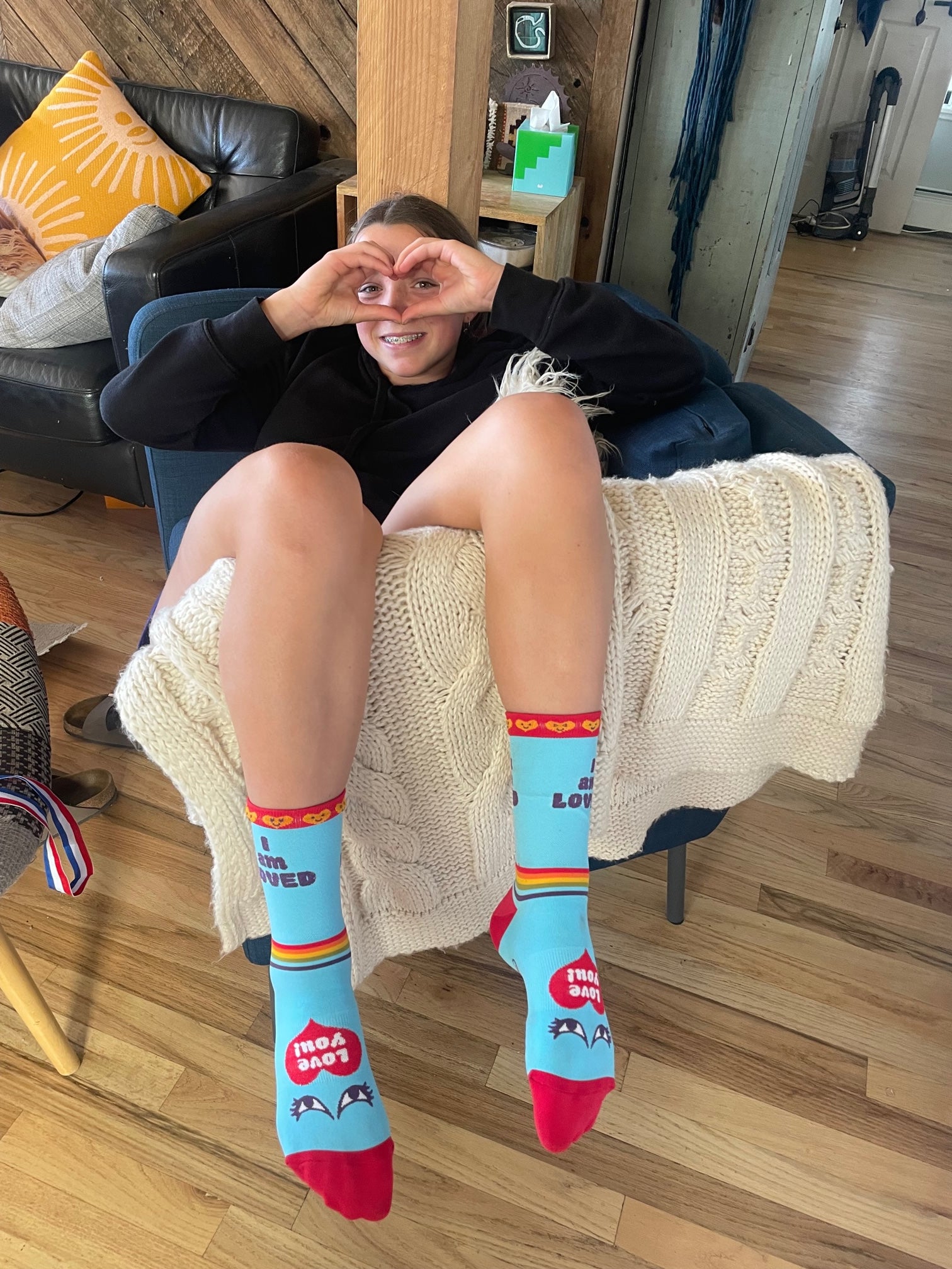 You are loved pride socks with hill country ride for AIDS
