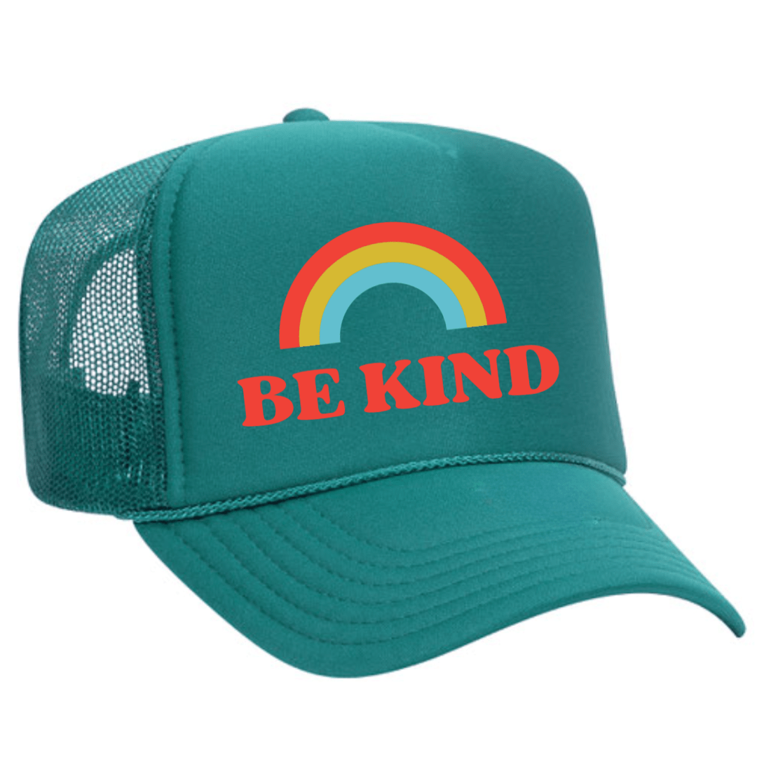 Custom Be Kind Trucker Hat by Pride Socks