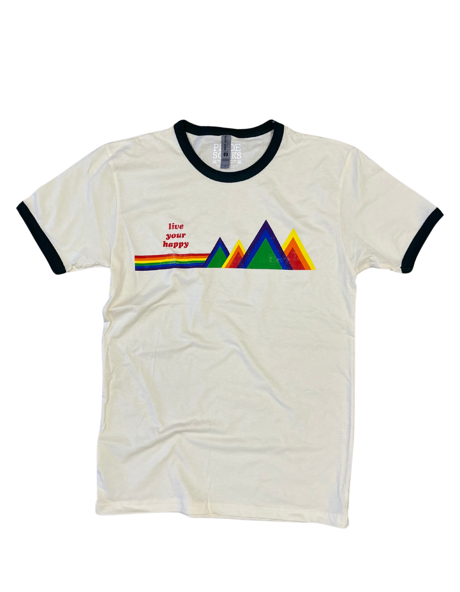 Pride socks live your happy vintage shirt.