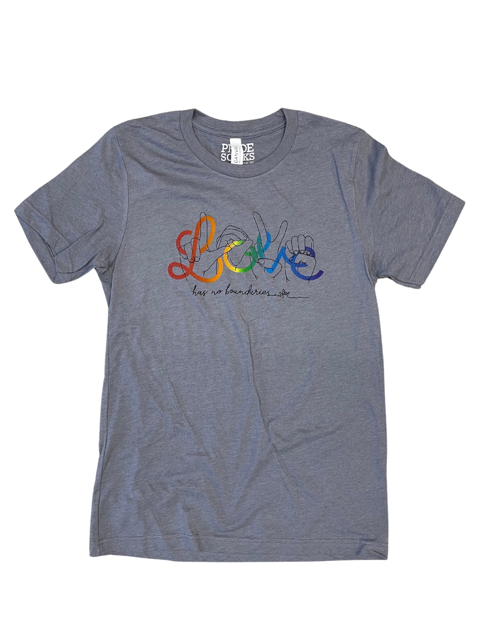 asl deaf love has no boundaries love is love with pride socks