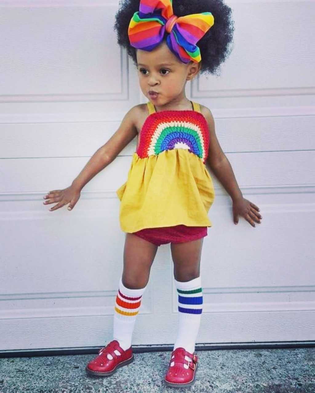 Courage tube socks for toddlers spreading color and kindness