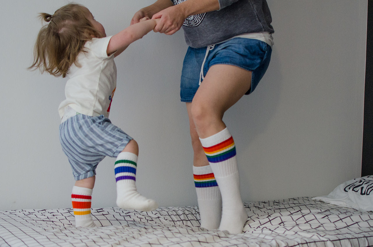 life is short, pull up your pride socks and jump on the bed with your kids