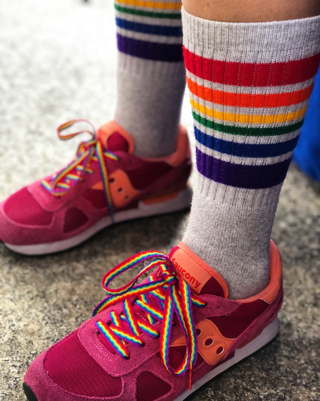 match your prides socks tube socks with your pride socks rainbow shoe laces.