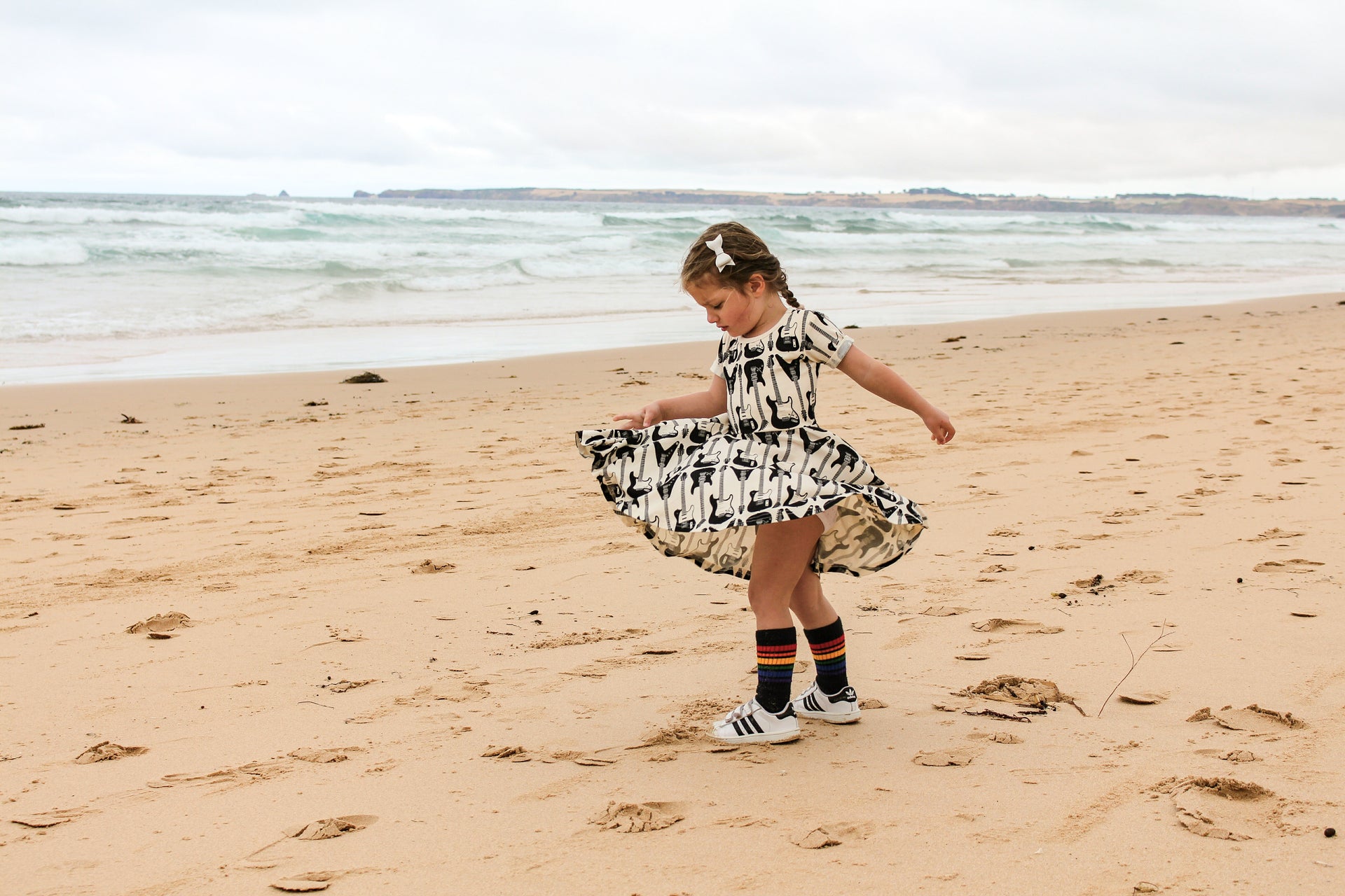 3 Pairs of Any Toddler Rainbow Striped Tube Socks