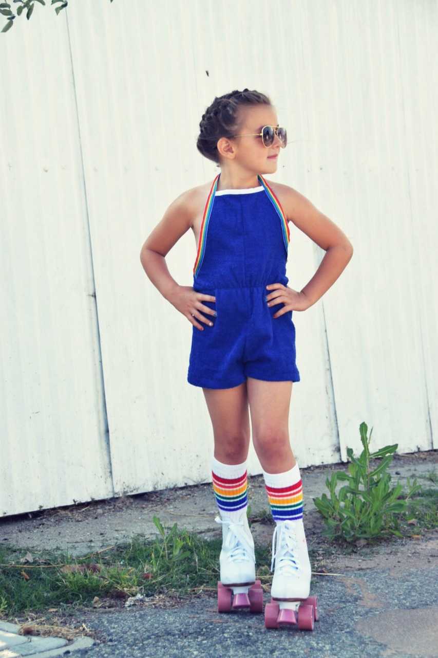 Colorful Fearless striped socks for kids by Pride Socks