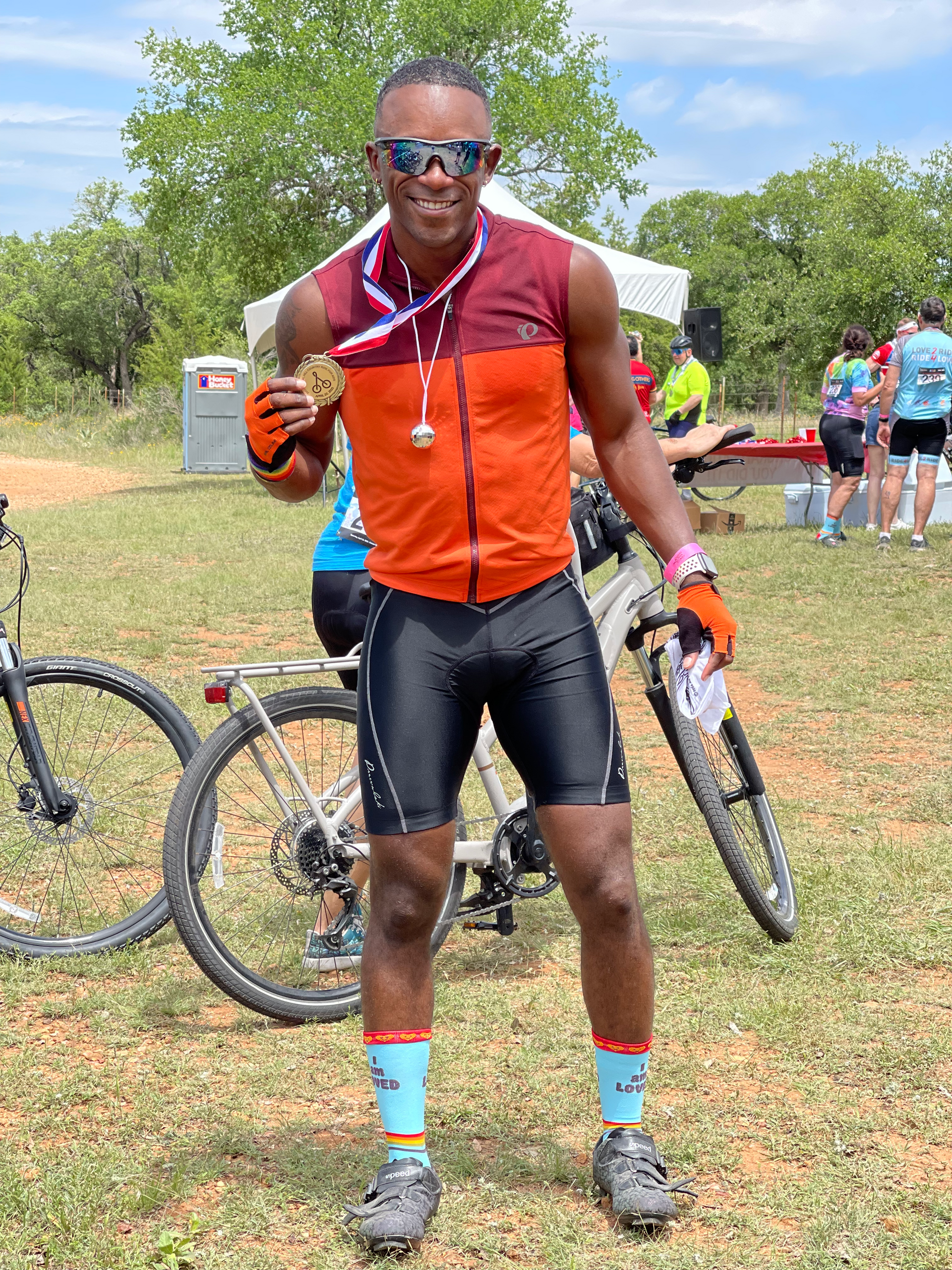 You are loved pride socks with hill country ride for AIDS