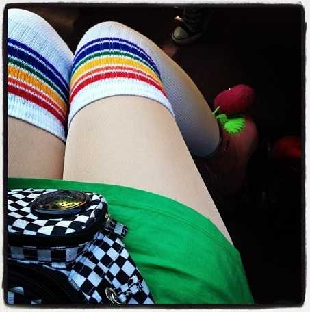 Fearless - Thigh High Tube Socks by Pride Socks