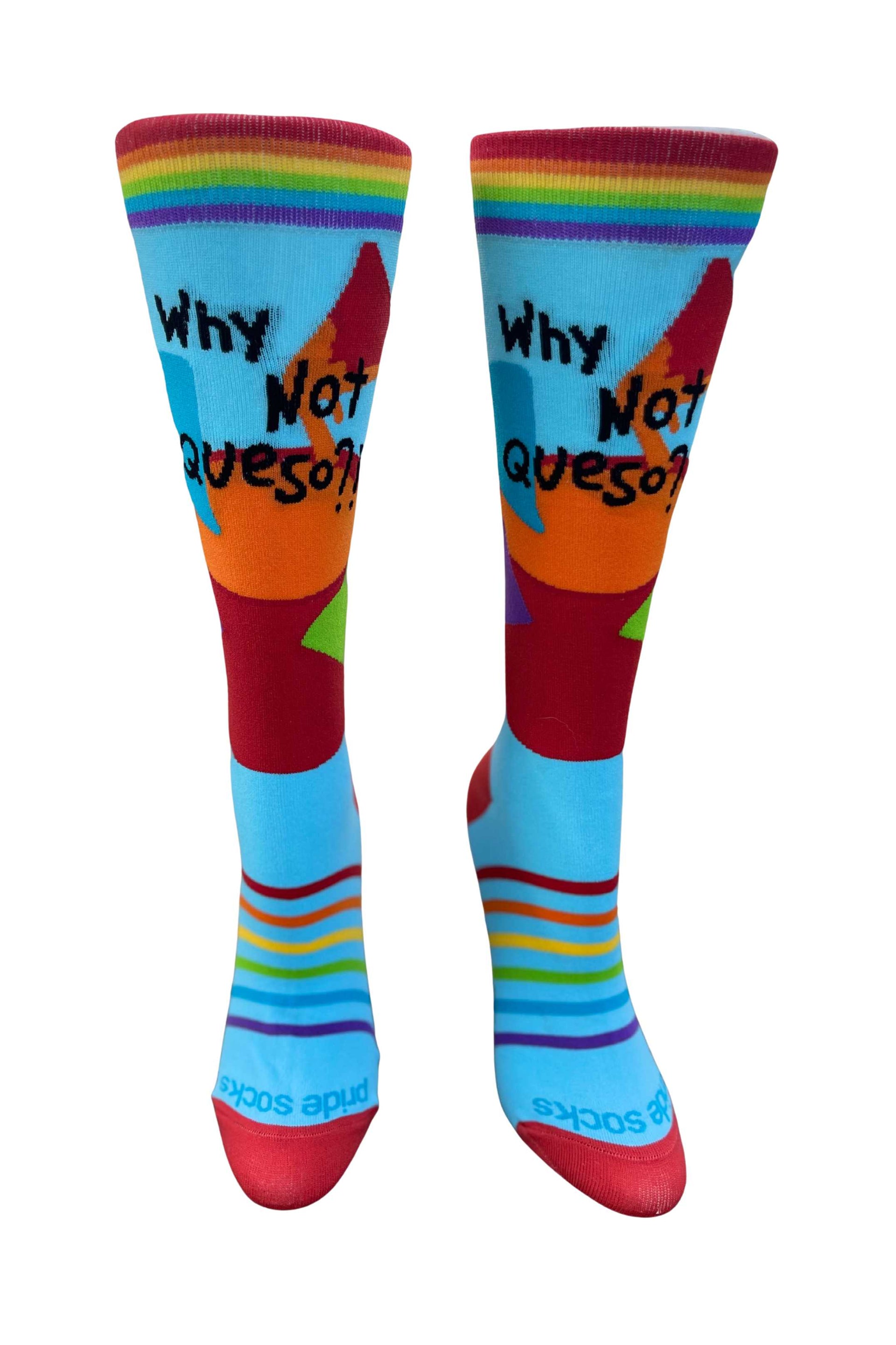 Ruby's Rainbow Queso Sock