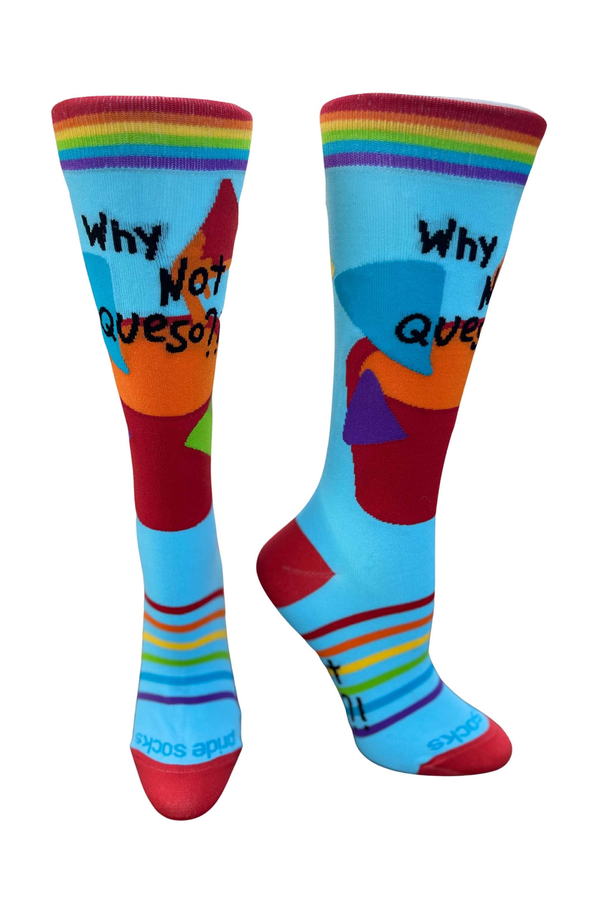 Ruby's Rainbow Queso Sock