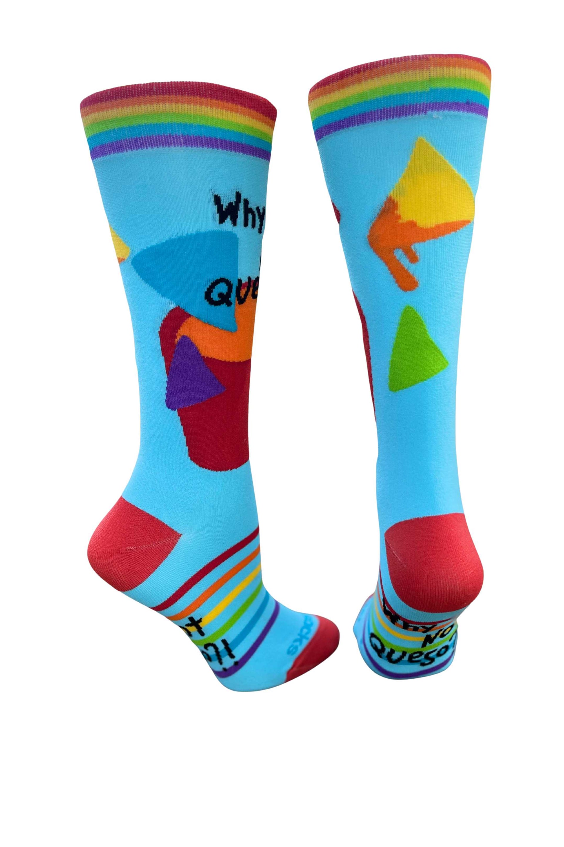 Ruby's Rainbow Queso Sock
