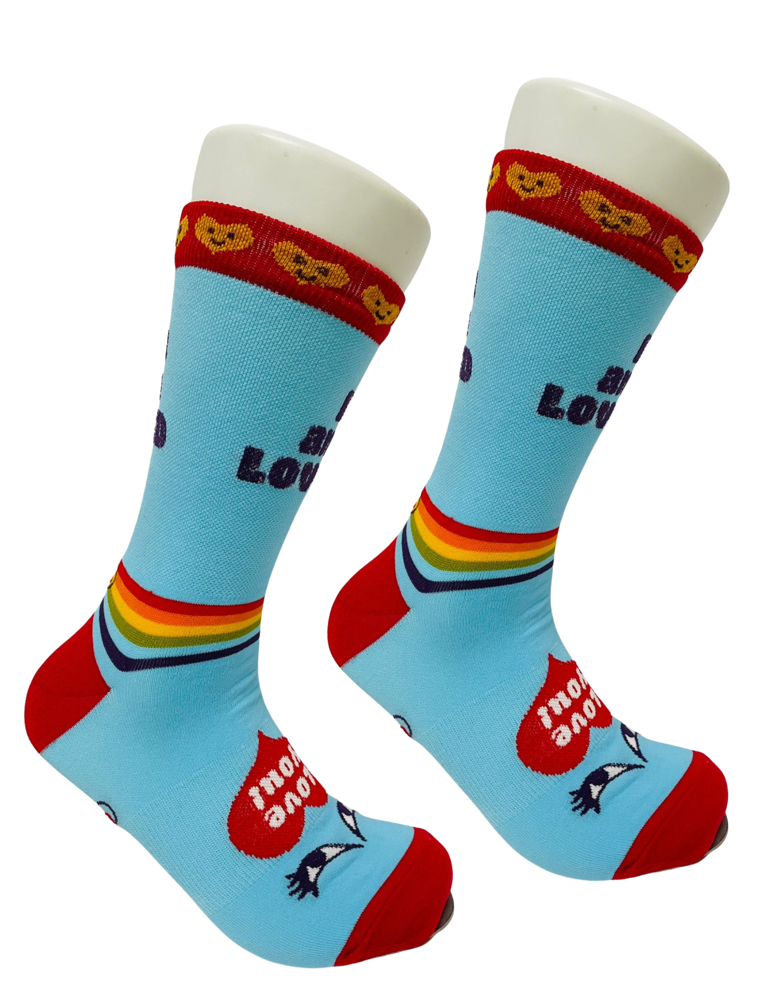 You are loved pride socks with hill country ride for AIDS
