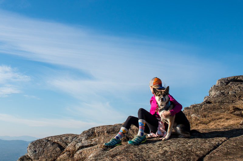 when skys the limit, go hiking and feel free in your pride socks