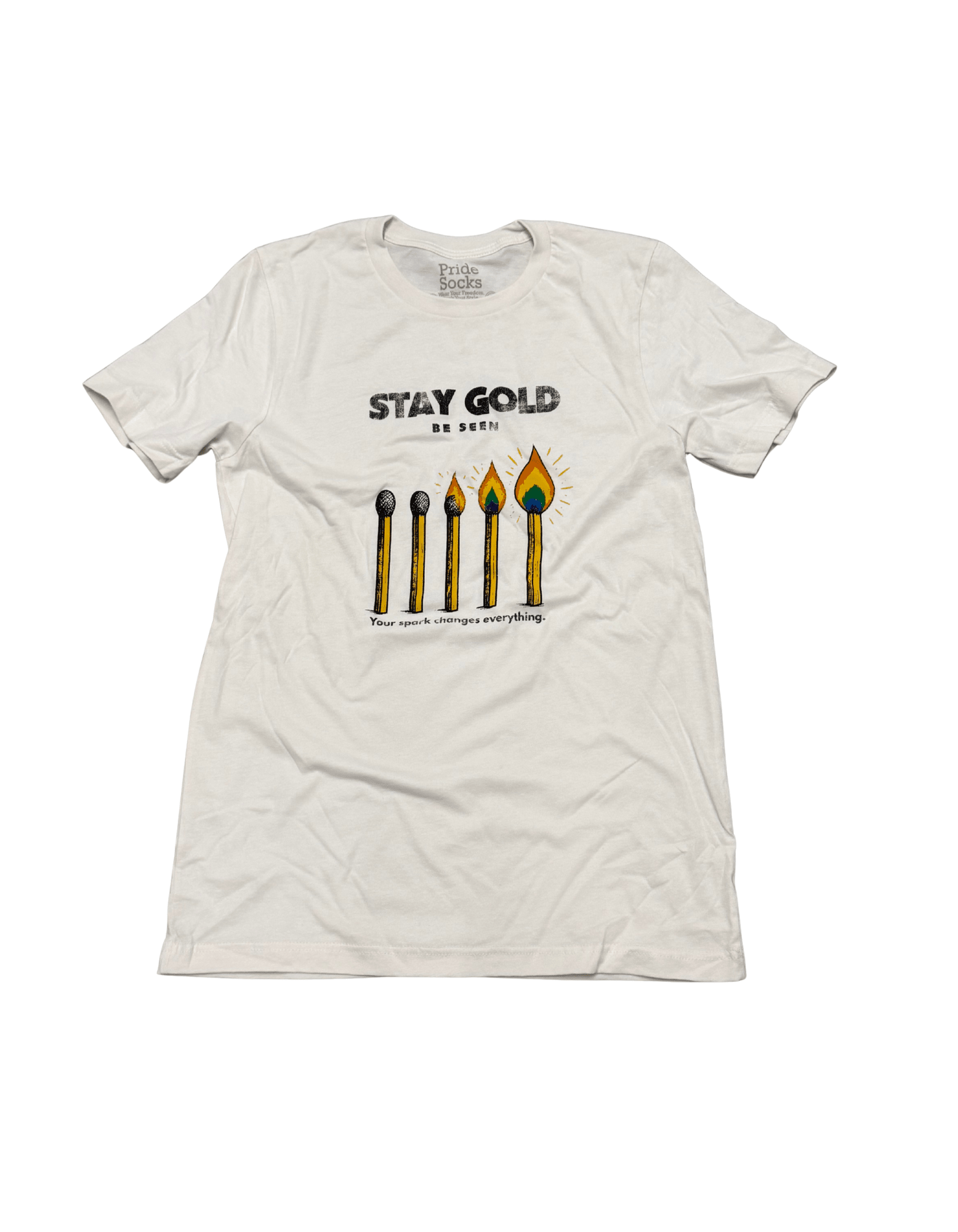 Stay Gold. Be Seen. by Pride Socks