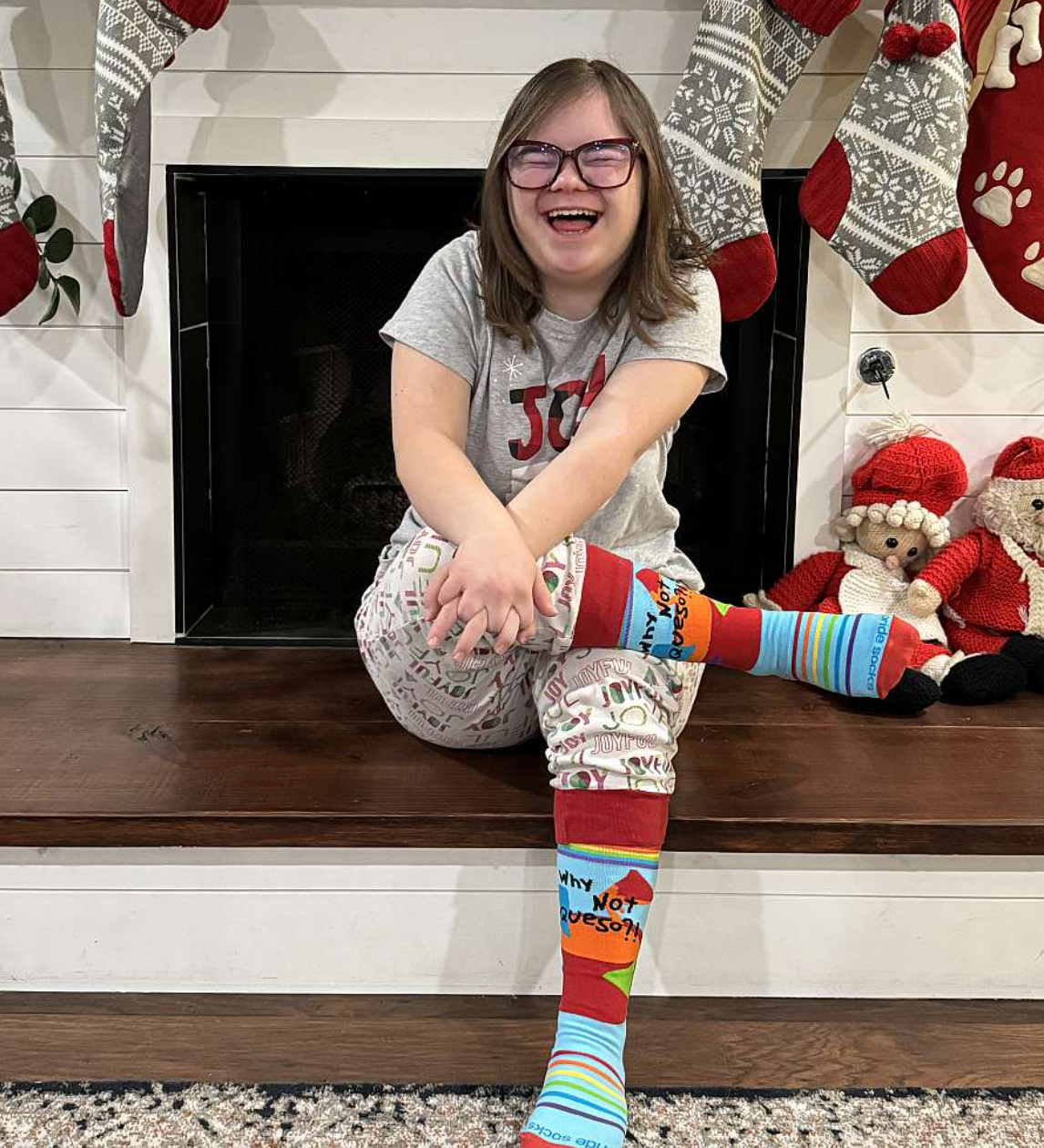 Ruby's Rainbow Queso Sock